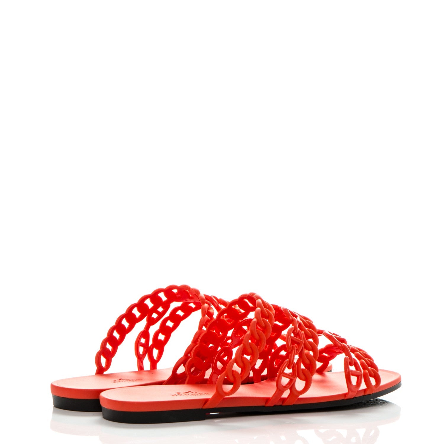 Hermes Chaine d'Ancre Nude Sandals 38 Pavot 4 of 7