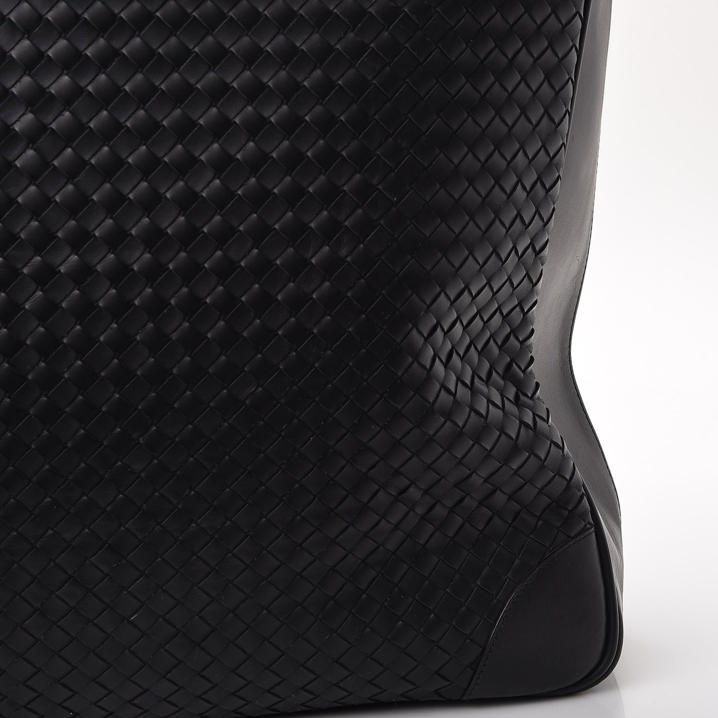 Nappa Intrecciato Luggage Travel Bag Nero Black