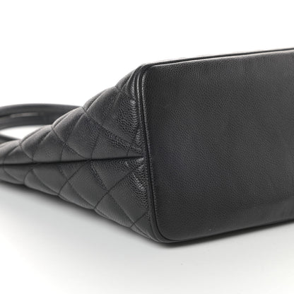 Chanel Caviar Quilted Medallion Tote Black 10 of 11