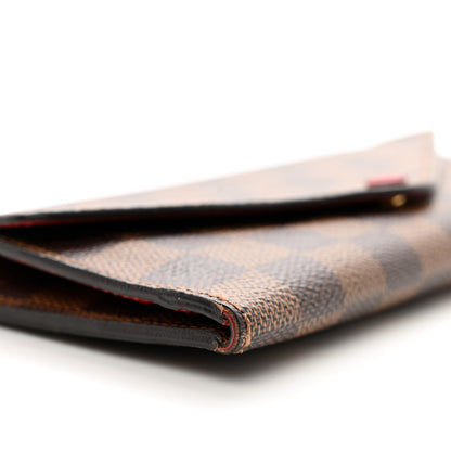 Louis Vuitton Damier Ebene Josephine Wallet Red 8 of 11