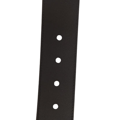 Gucci Monogram Dollar Calfskin 40mm Belt 85 34 Beige Ebony Testa di Moro 4 of 5
