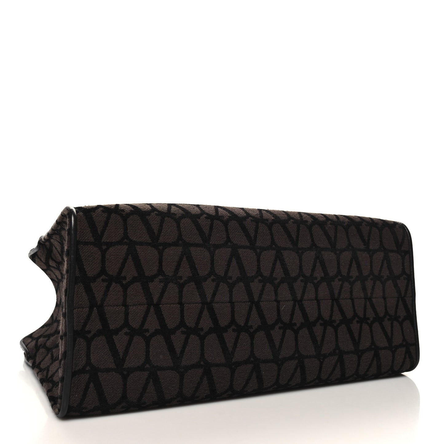 Toile Iconographe Goatskin Le Troisieme Shopping Bag Black Fondant