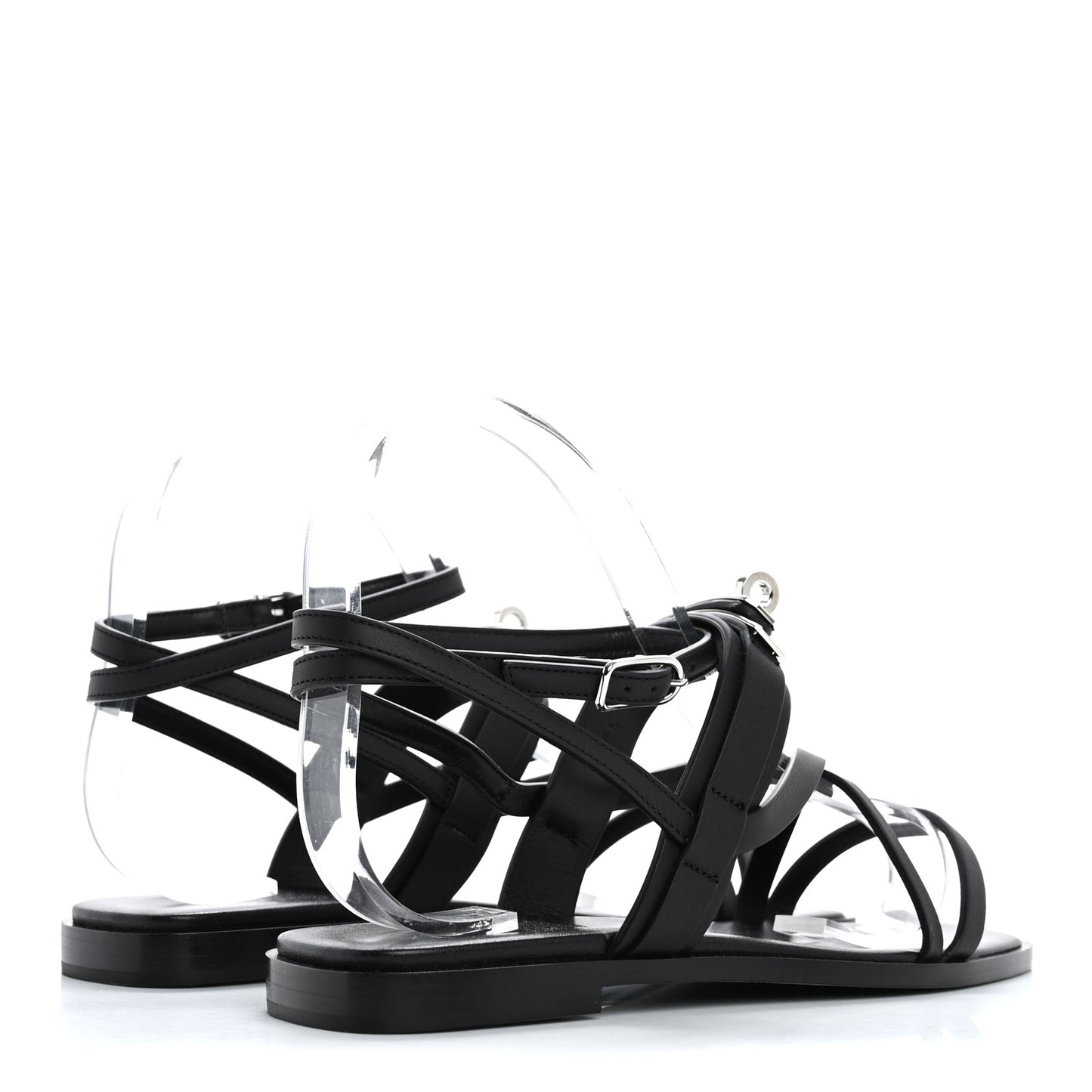Calfskin June Sandals 36 Black