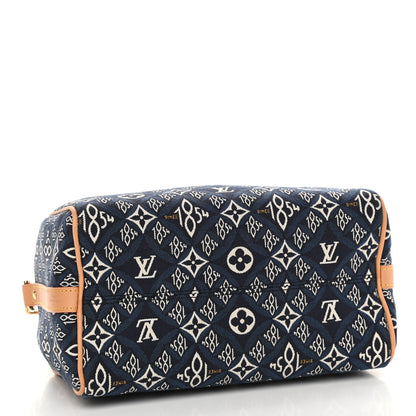 Louis Vuitton Jacquard Since 1854 Speedy Bandouliere 25 Blue 4 of 10