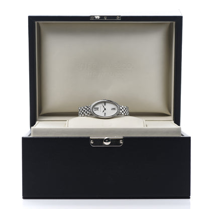 Tiffany Stainless Steel Diamond 21mm 2-Hand Cocktail Quartz Watch 6 of 6