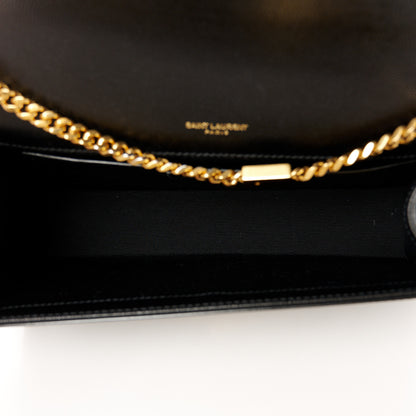 Saint Laurent Grain De Poudre Medium Classic Monogram Kate Satchel Black 5 of 11
