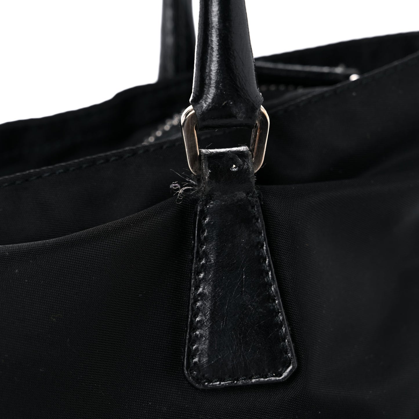 Tessuto Nylon Soft Calf Tote Black