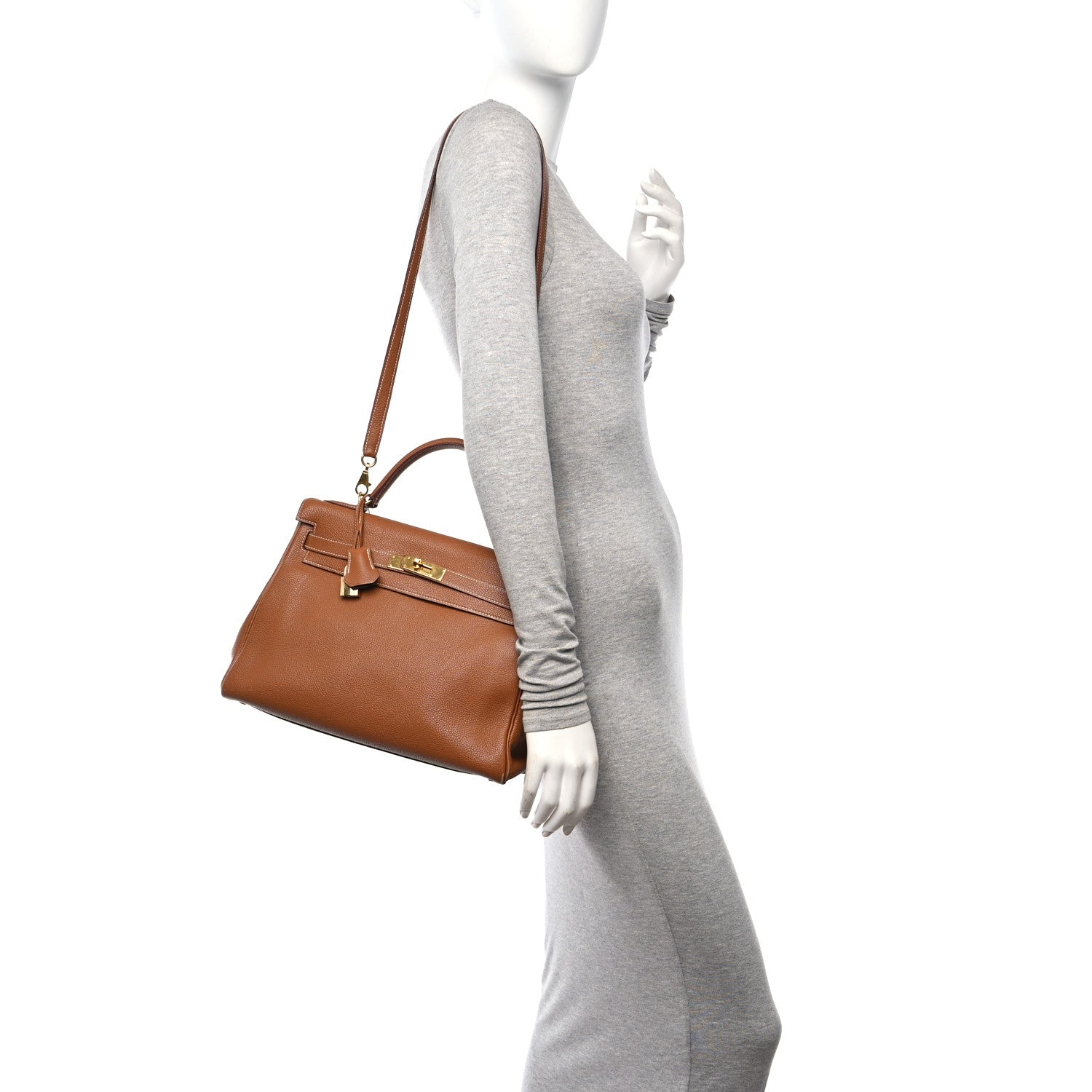 Hermes Togo Kelly Retourne 32 Gold 2 of 13