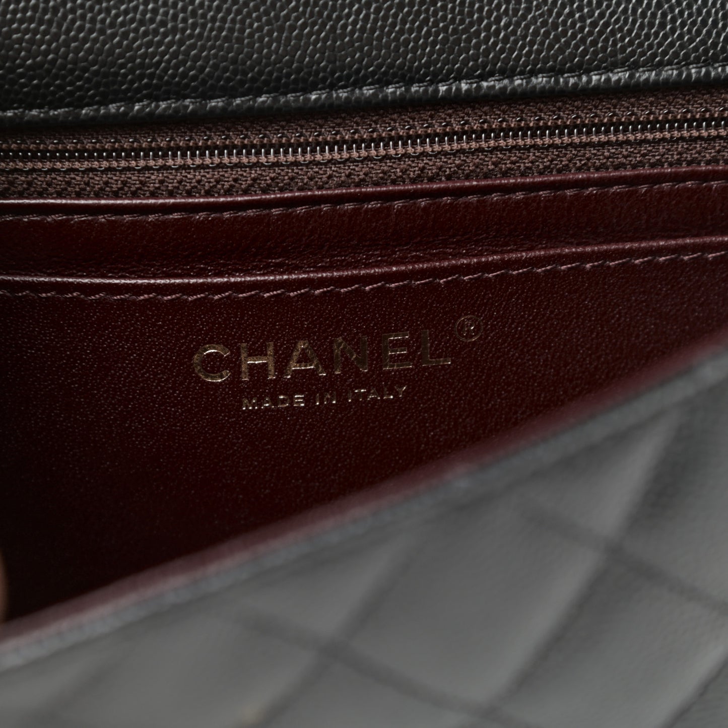 Caviar Quilted Mini Rectangular Flap Black