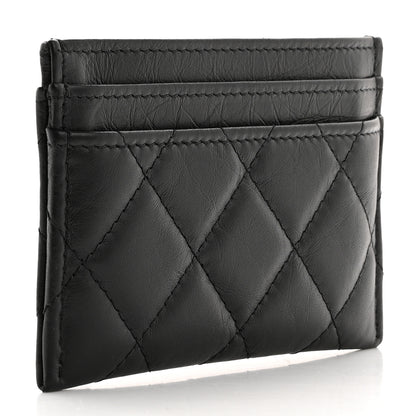 Chanel Aged Calfskin Quilted Reissue Card Holder So Black 3 of 10