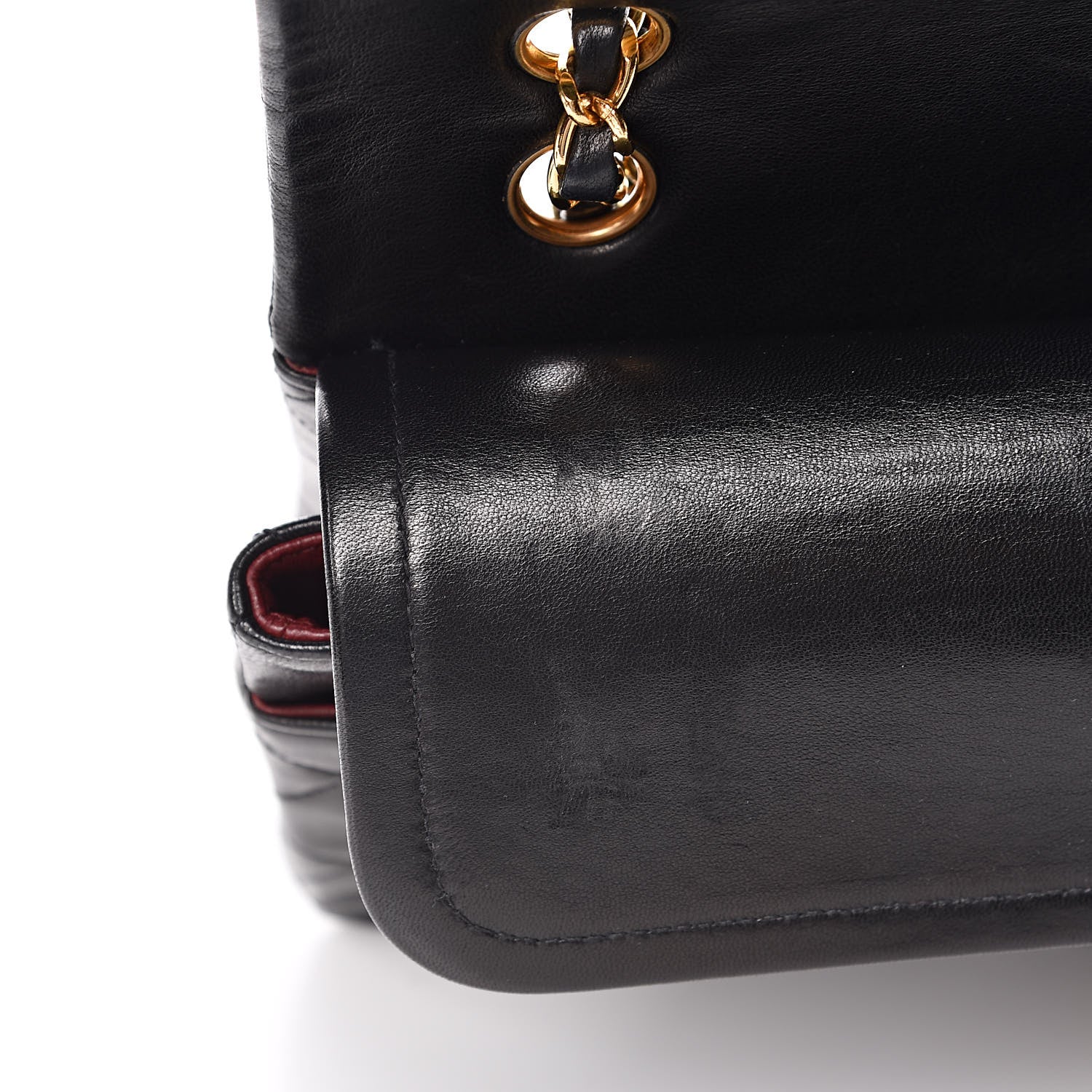 Chanel Lambskin Quilted Medium Double Flap Black 8 of 15