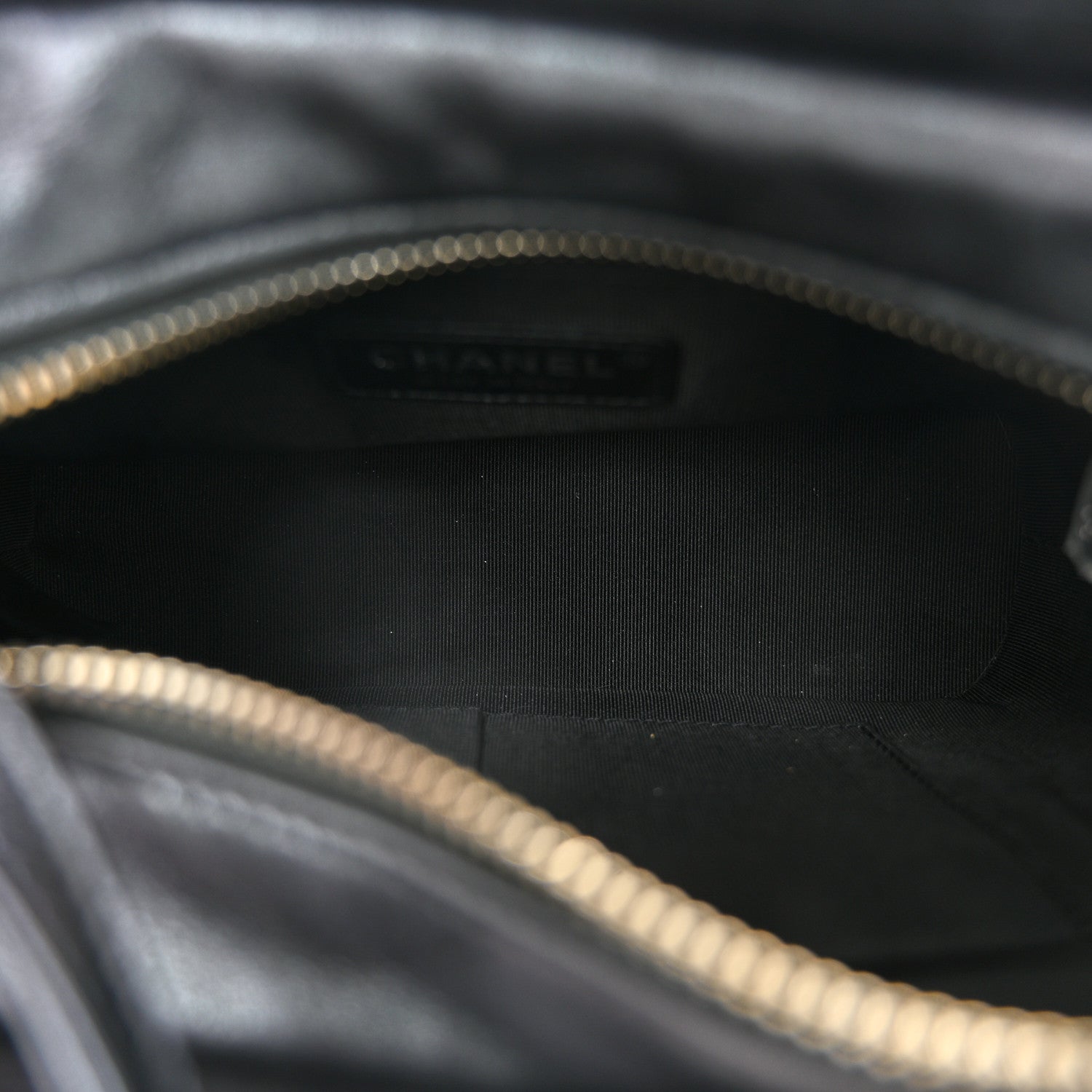 Chanel Iridescent Aged Calfskin Quilted Small Gabrielle Hobo Black 4 of 11