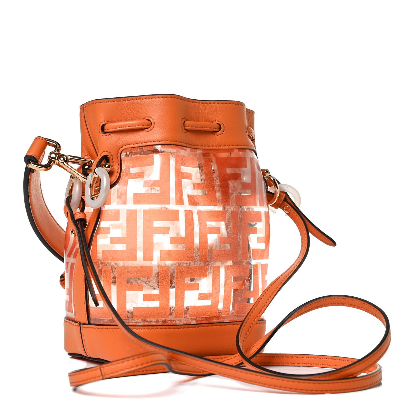 TPU FF Vitello Grace F is Fendi Mini Mon Tresor Bucket Bag Aranciata