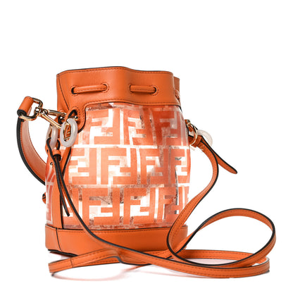 Fendi TPU FF Vitello Grace F is Fendi Mini Mon Tresor Bucket Bag Aranciata 3 of 13