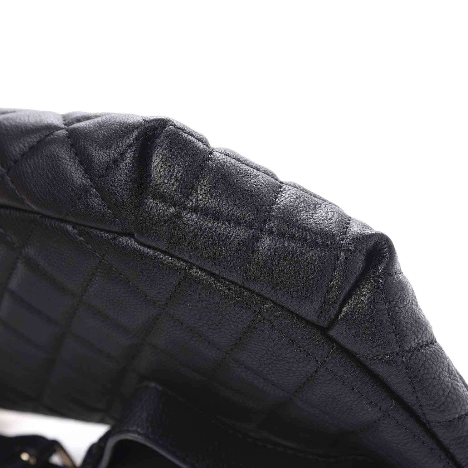 Chanel Calfskin Quilted Banane Waist Bag Fanny Pack Black 9 of 9