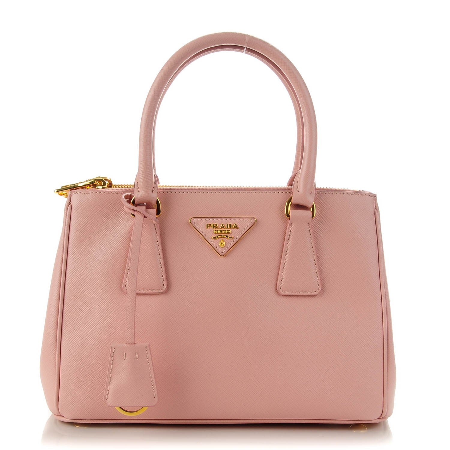 Prada Saffiano Mini Galleria Double Zip Tote Orchidea 1 of 9