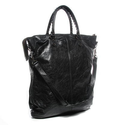 Balenciaga Agneau Classic Hardware Square Tote Black 3 of 13