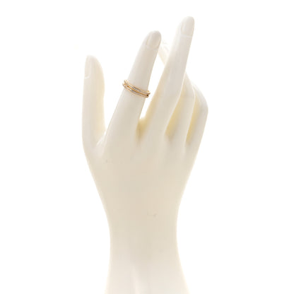 Hermes 18K Rose Gold Diamond Ariane Wedding Band Ring 52 6 2 of 5