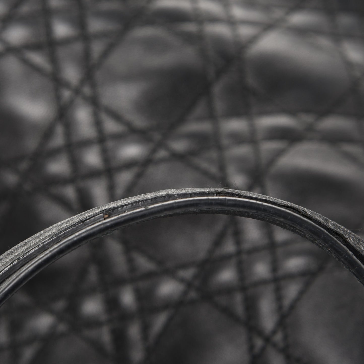 Lambskin Cannage Dior Soft Shopping Tote Black