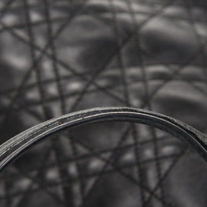 Christian Dior Lambskin Cannage Dior Soft Shopping Tote Black 16 of 17