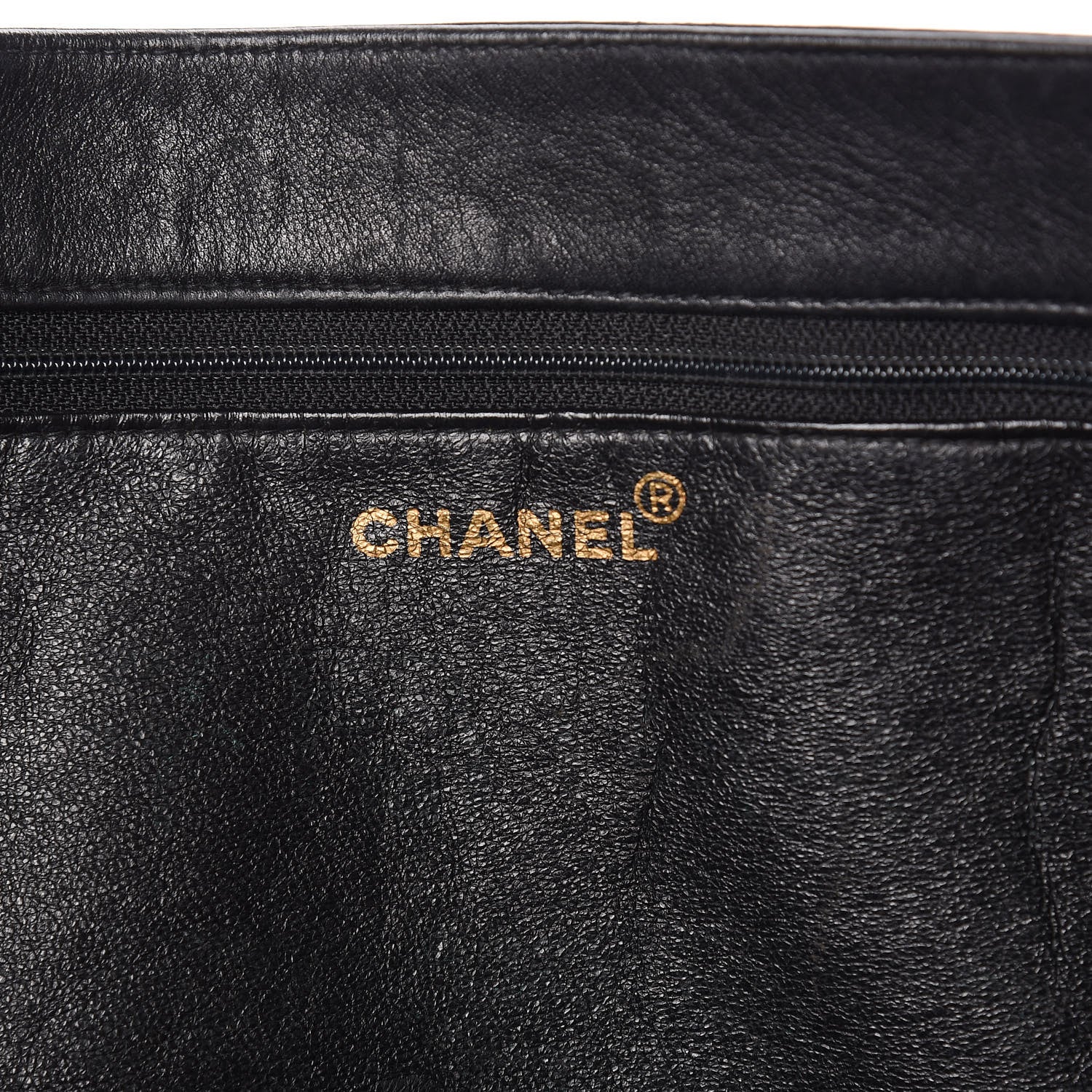 Chanel Lambskin CC Tote Black 6 of 10