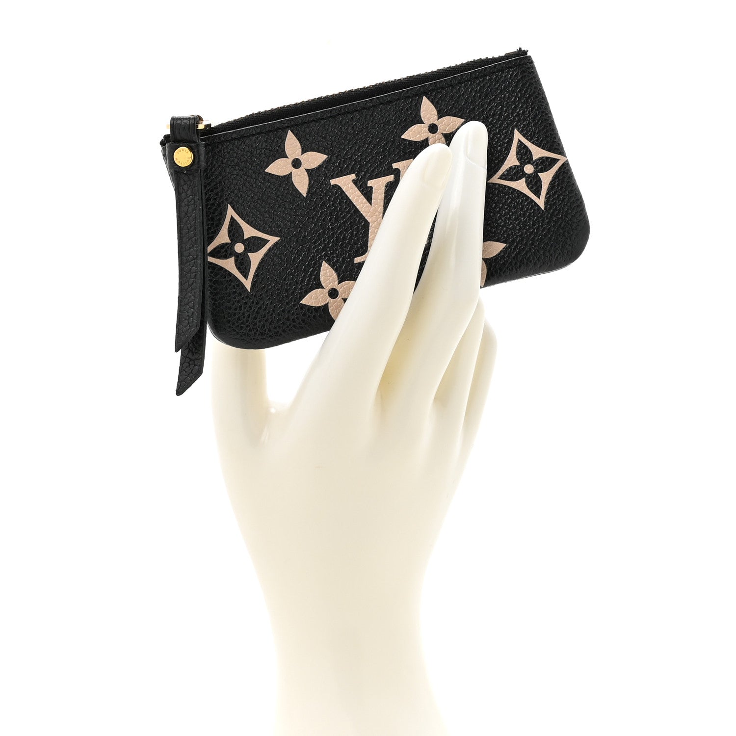 Louis Vuitton Empreinte Monogram Giant Key Pouch Black Beige 2 of 9