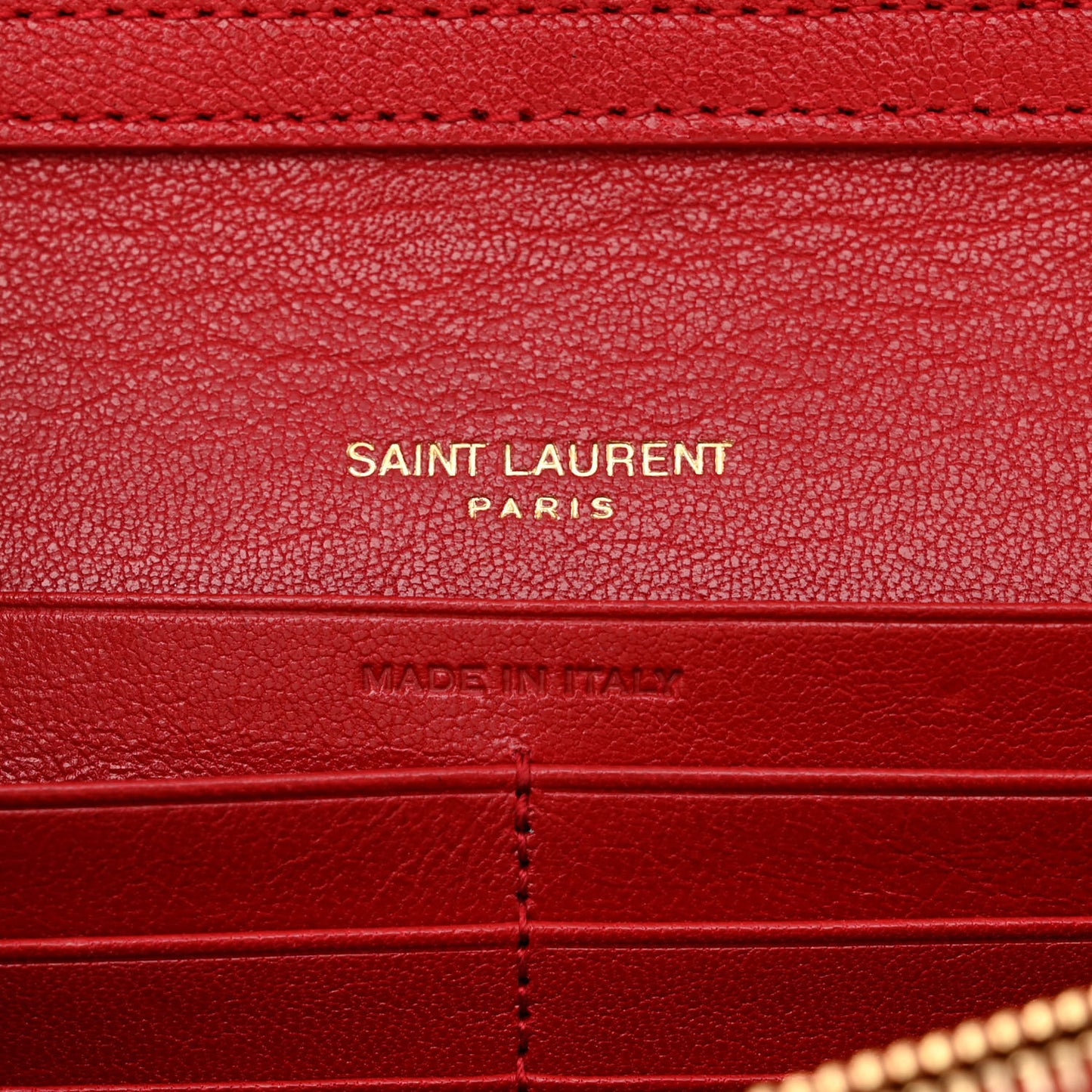Lambskin Diamond Quilted Becky Chain Wallet Rouge Eros