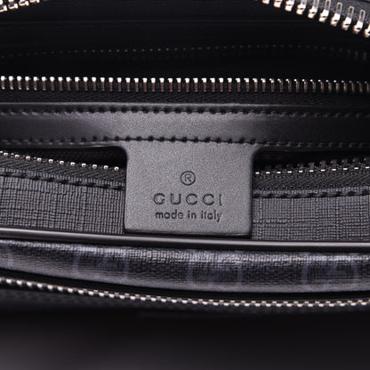 Gucci Soft GG Supreme Monogram Web Belt Bag Black Grey 8 of 9