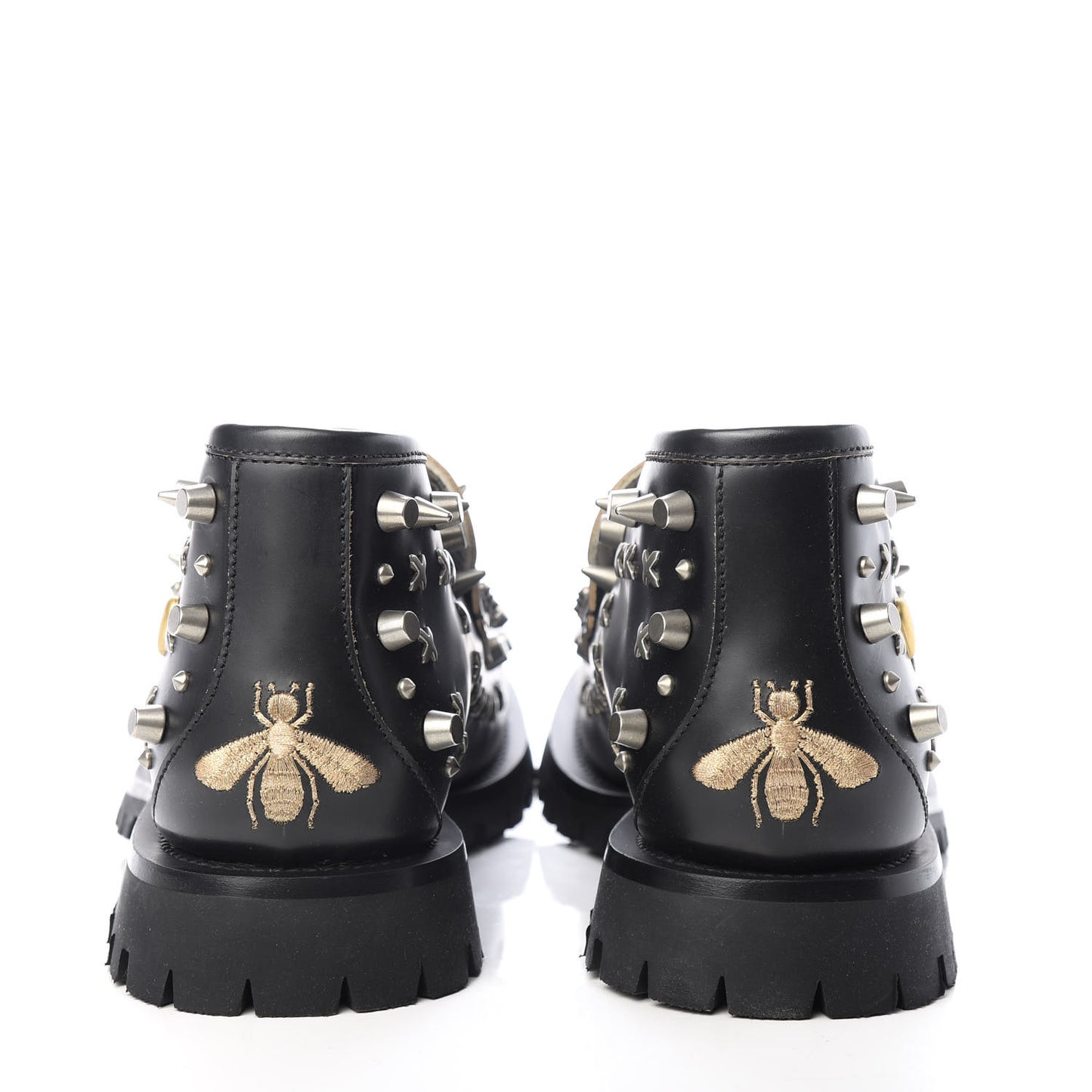 Cordovan Lux Studded Mens Harald Horsebit Ankle Boots 8.5 Black