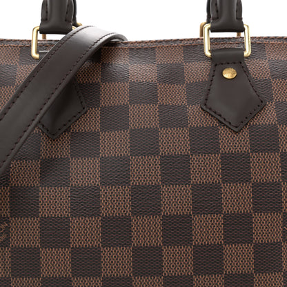 Louis Vuitton Damier Ebene Speedy Bandouliere 25 7 of 10
