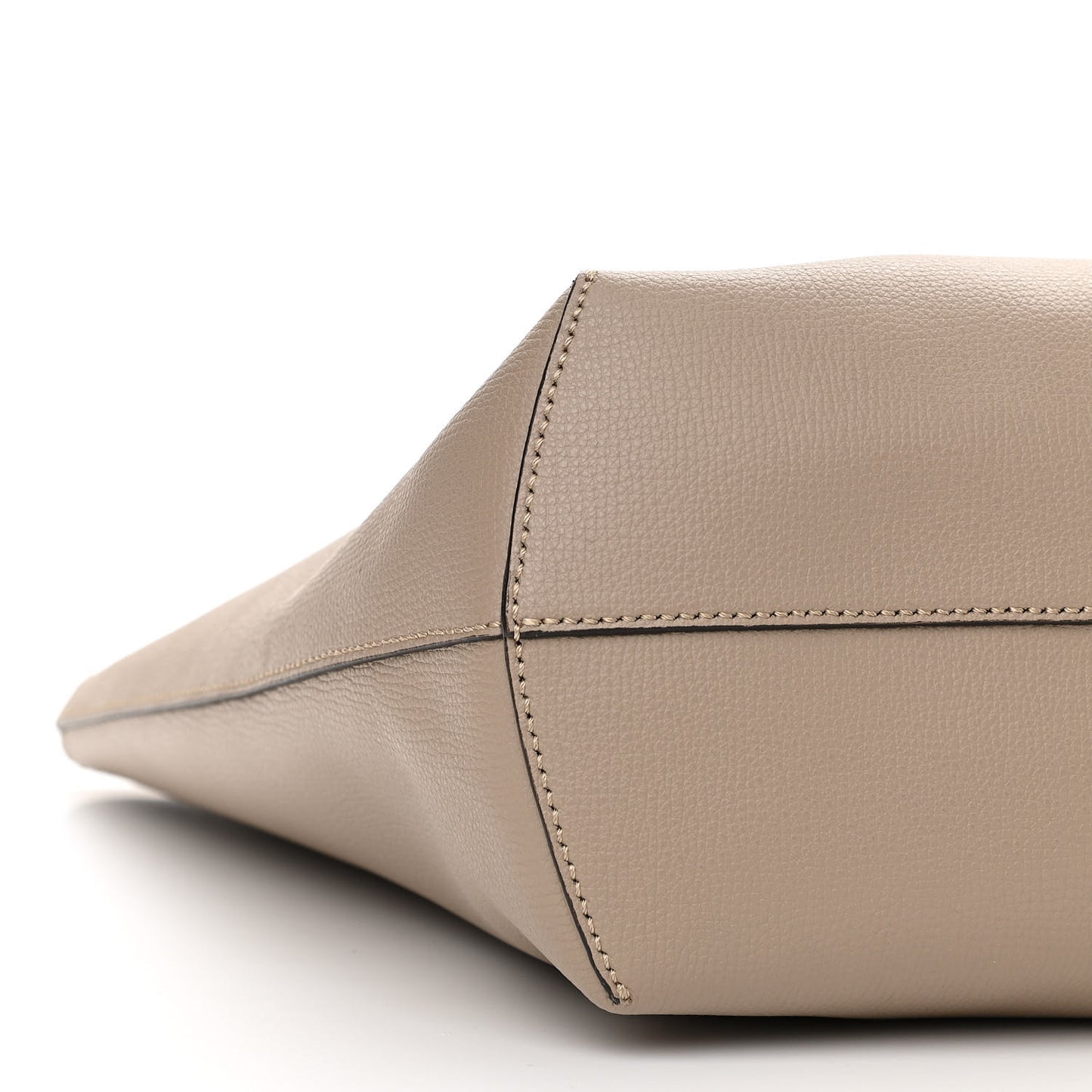Vitello Vienna Enamel F is Fendi Shopping Tote Tortora Taupe