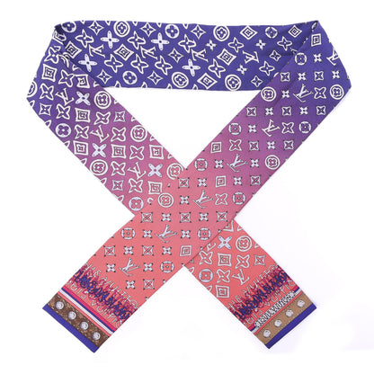 Louis Vuitton Silk Monogram Map Bandeau 1 of 3