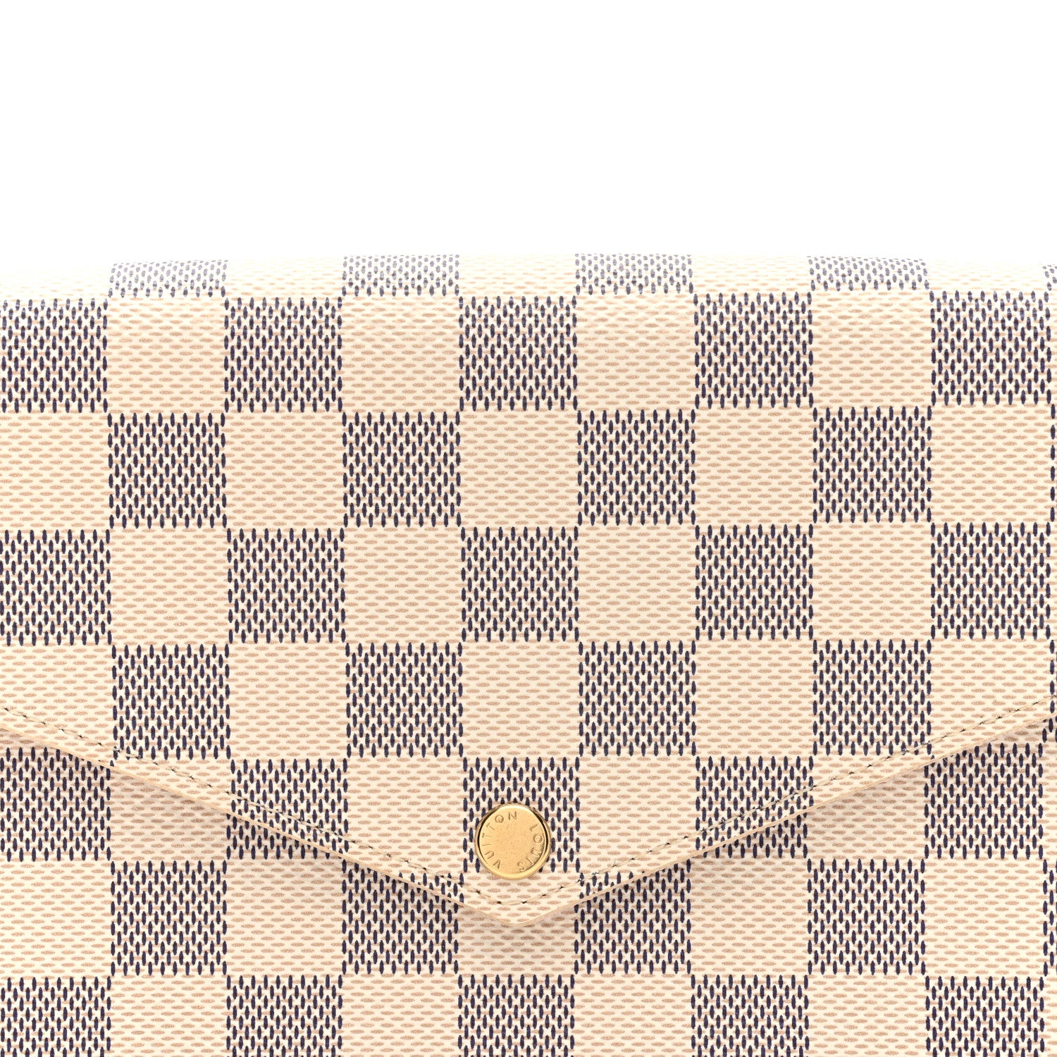 Louis Vuitton Damier Azur Pochette Felicie Chain Wallet Rose Ballerine 7 of 9