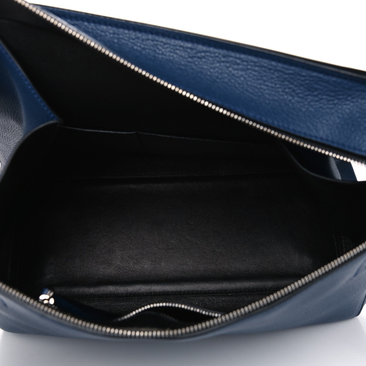 Celine Drummed Calfskin Medium Edge Shoulder Bag Ocean Blue 6 of 18