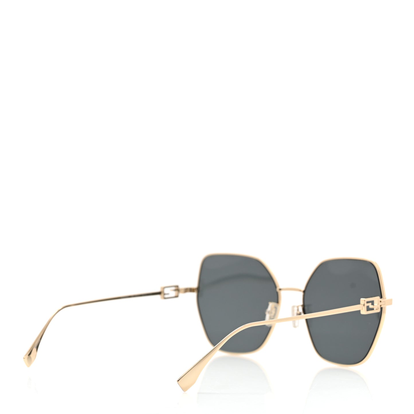 Metal Aviator Sunglasses FE40033U Light Gold