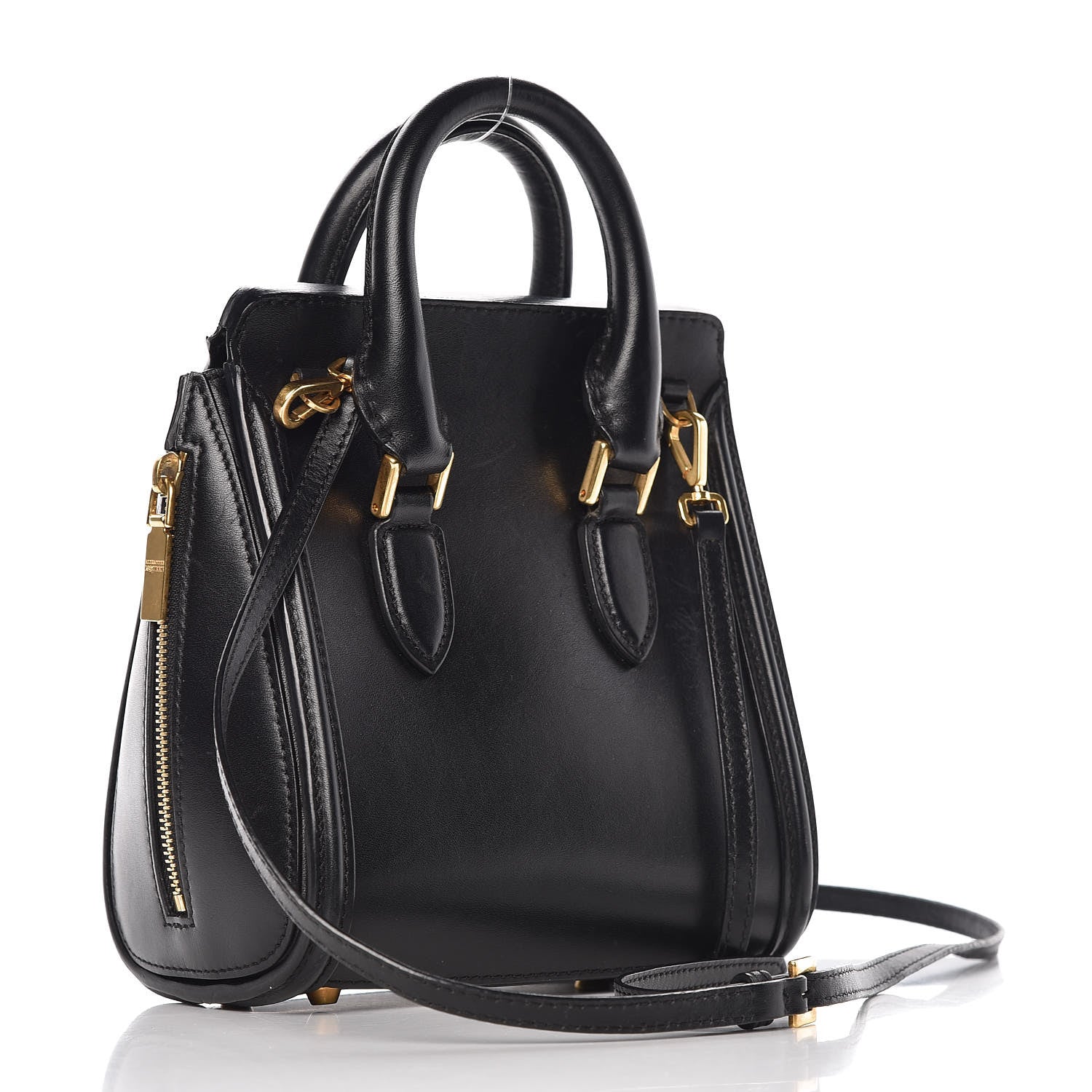 Alexander McQueen Calfskin Mini Heroine Black 4 of 14