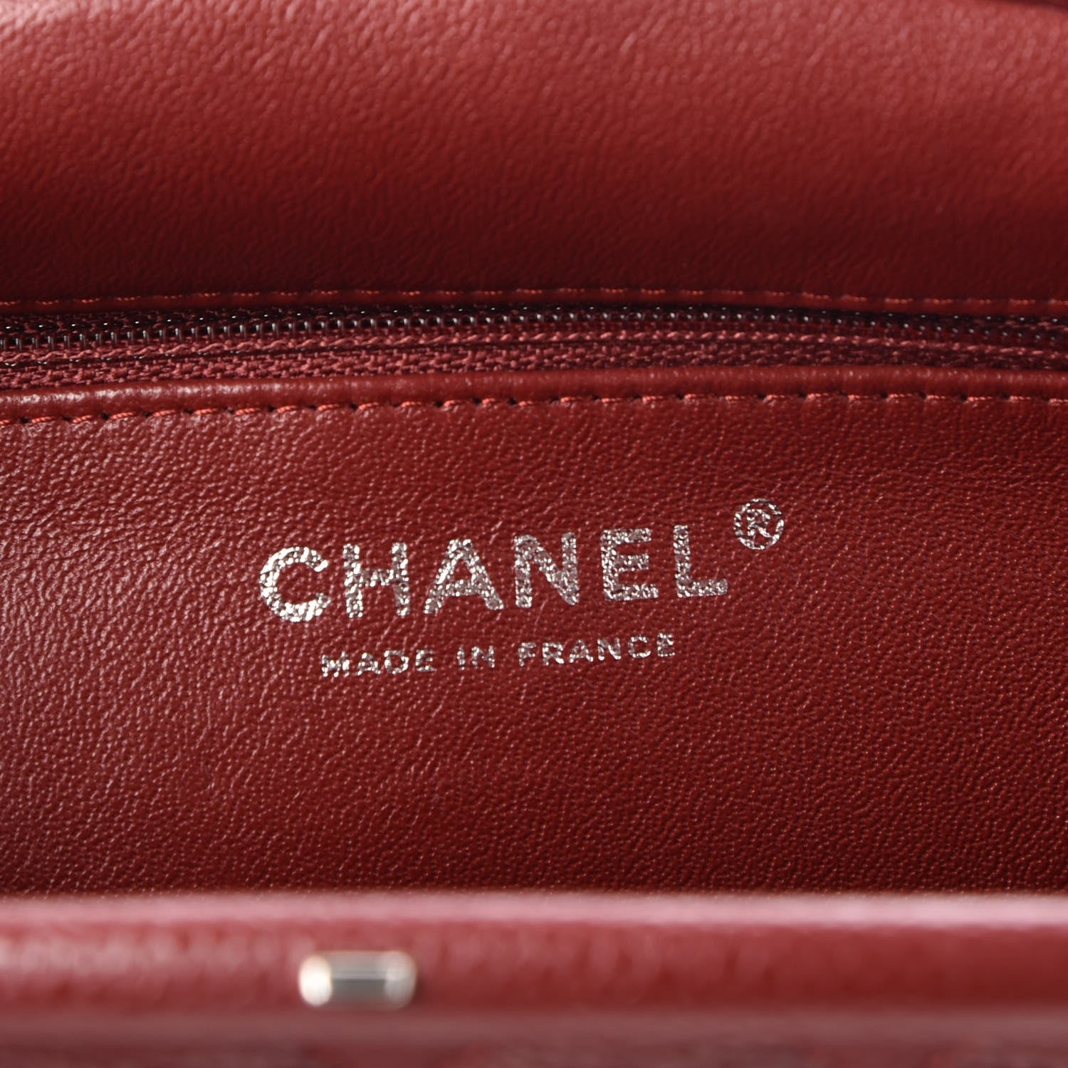 Chanel Caviar Quilted Timeless Clutch Dark Red 7 of 8