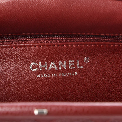 Chanel Caviar Quilted Timeless Clutch Dark Red 7 of 8