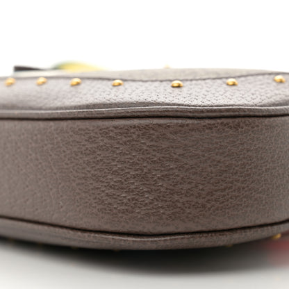 Gucci GG Supreme Monogram Web Geometric Small Jackie 1961 Beige Multicolor Brown Sugar 10 of 11