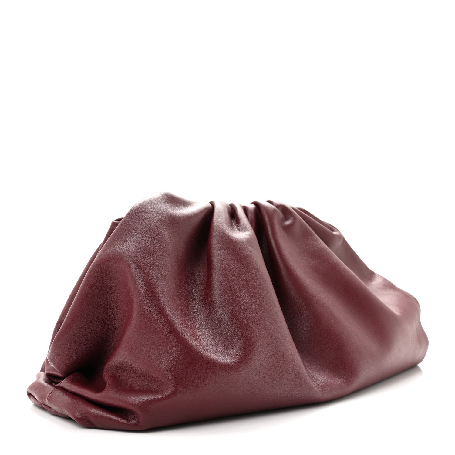 Bottega Veneta Smooth Butter Calf The Pouch Oversized Clutch Bordeaux 3 of 12