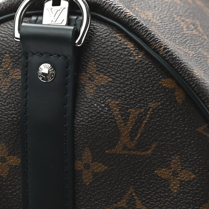 Louis Vuitton Monogram Macassar Keepall Bandouliere 45 9 of 9