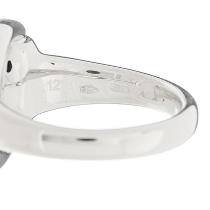 Gucci 18K White Gold Horsebit Ring 52 6 5 of 6
