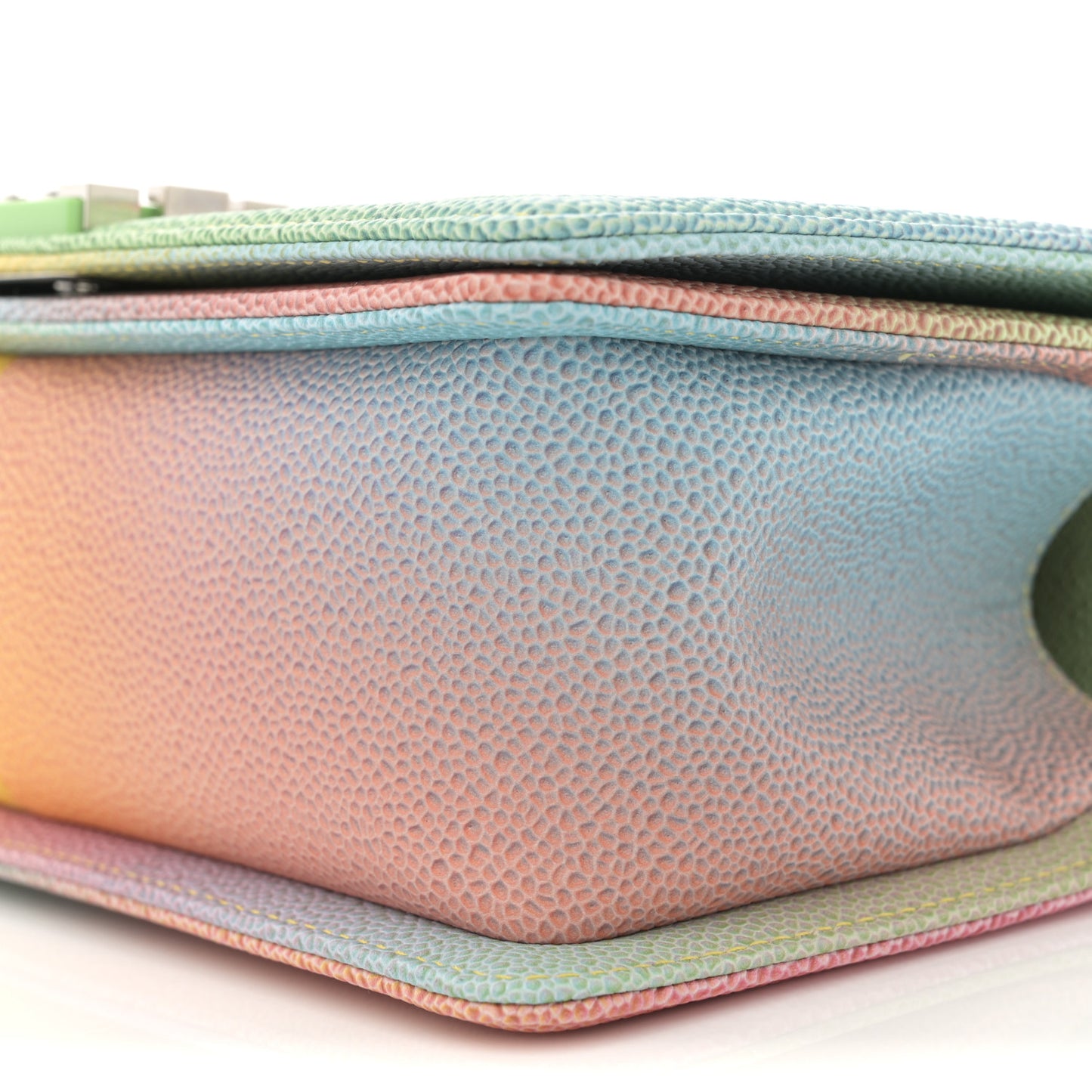 Caviar Quilted Medium Cuba Rainbow Boy Flap Multicolor