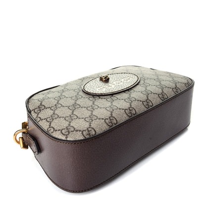 Gucci GG Supreme Monogram Web Neo Vintage Shoulder Bag Beige New Acero Crop 4 of 9