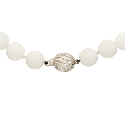 Tiffany Sterling Silver 10mm Dolomite Bead Necklace 3 of 5