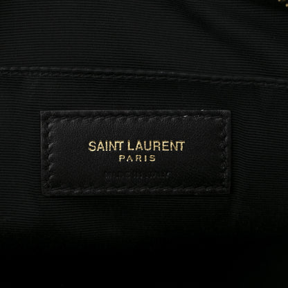 Saint Laurent Calfskin Matelasse Monogram Lou Camera Bag Black 6 of 11