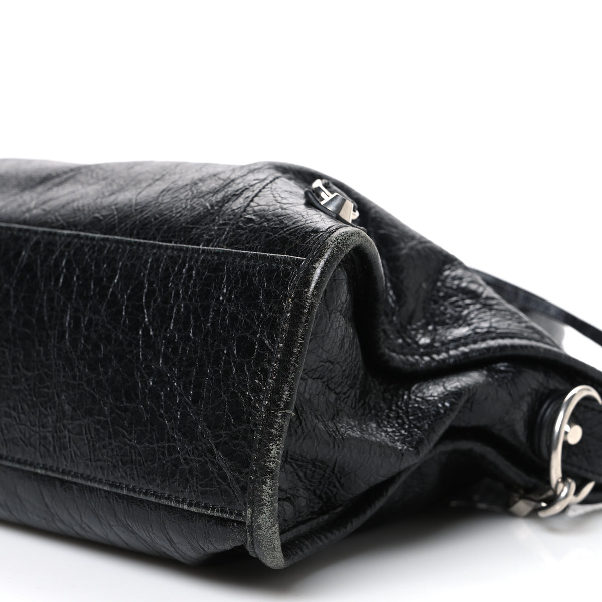 Balenciaga Agneau Arena Silver Hardware Small Le City Black 10 of 10