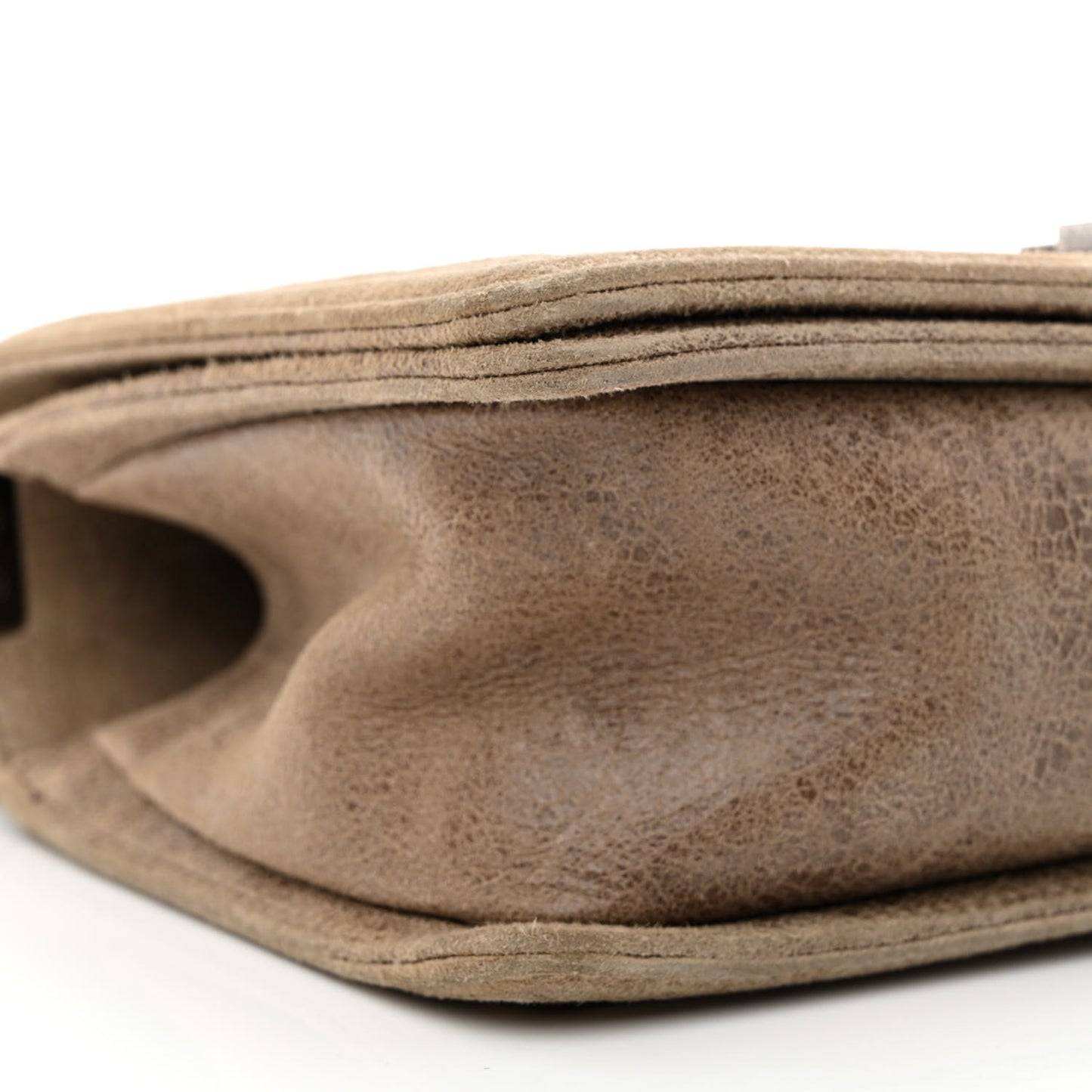 Nubuck Chesterfield Quilted Medium Celtic Boy Flap Brown