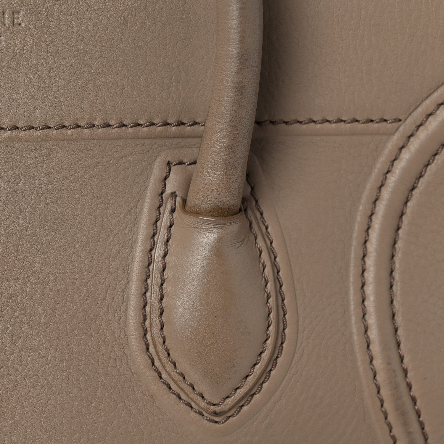 Celine Grained Calfskin Medium Phantom Luggage Taupe 18 of 26