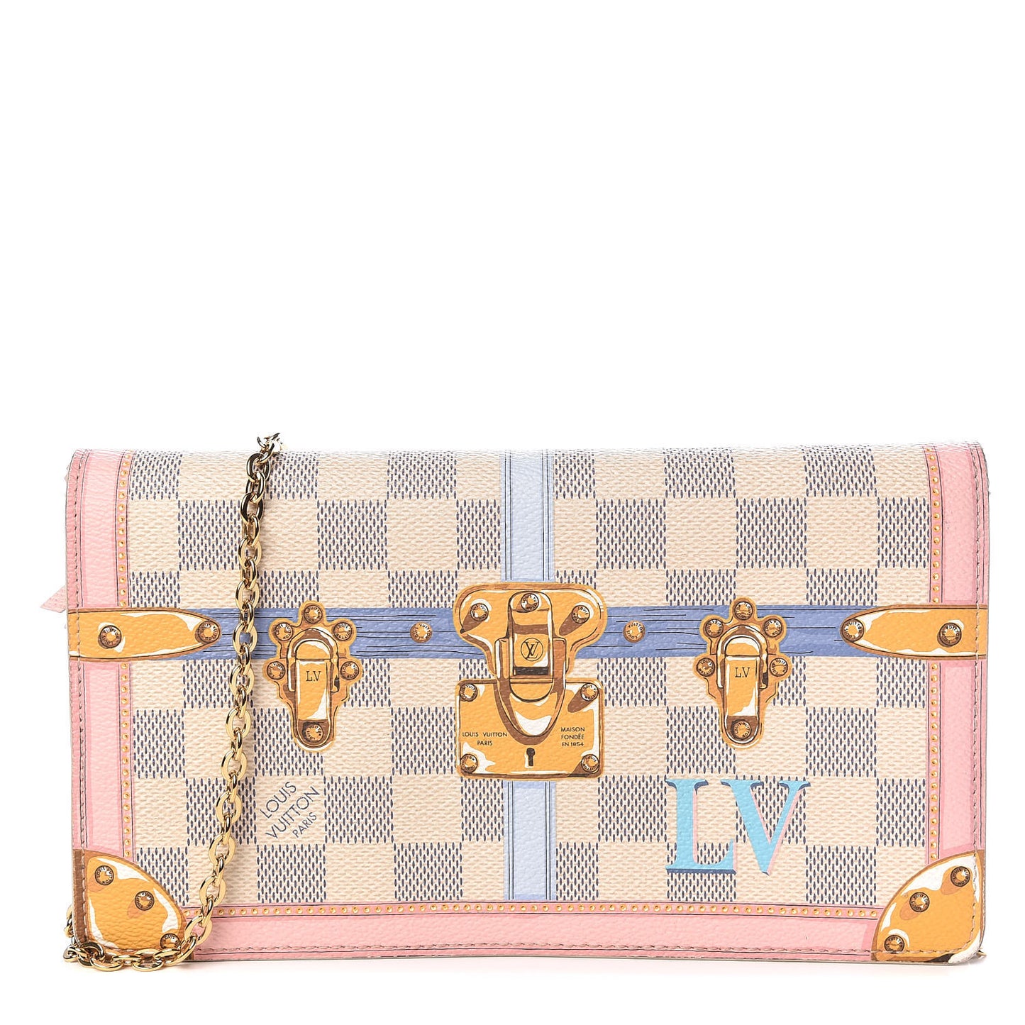 Damier Azur Summer Trunks Pochette Weekend